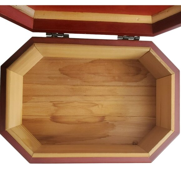 VTG Wood Cigar Humidor Tobacco Box Hygrometer Humidifier Jewelry Trinket Taiwan - Picture 6 of 15